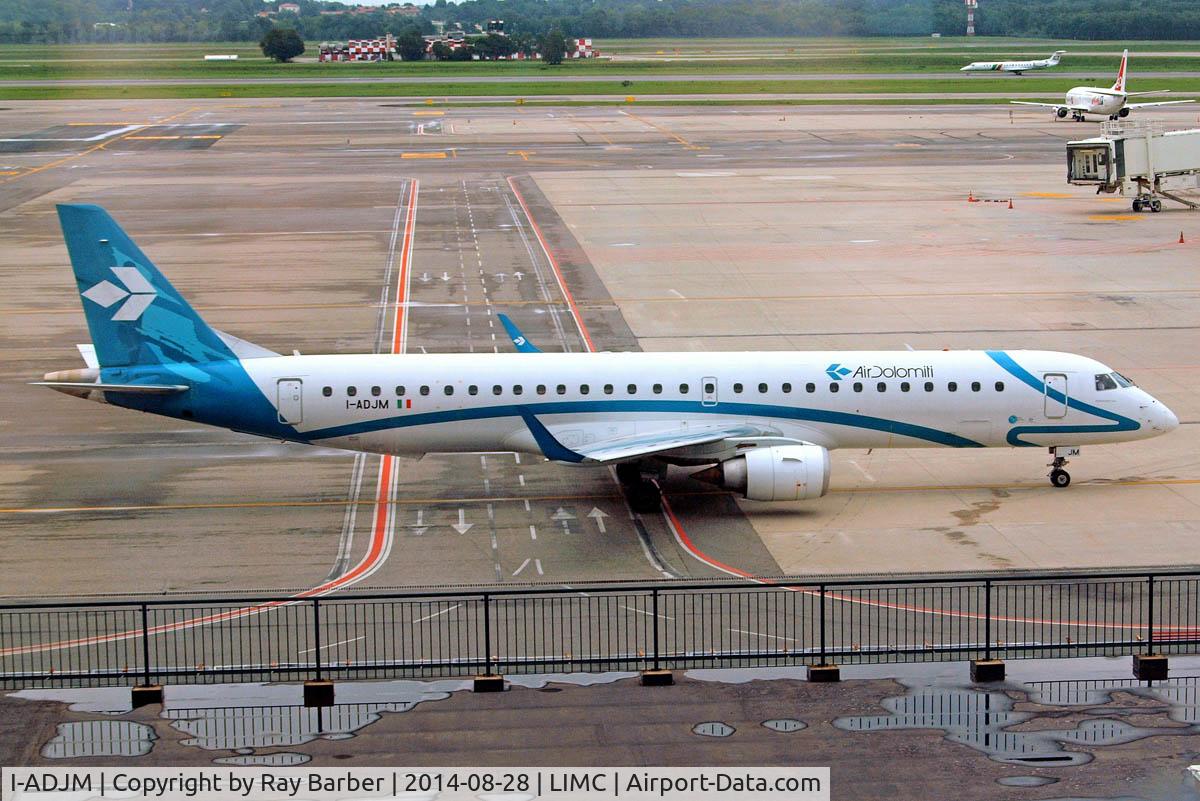 I-ADJM, 2009 Embraer 195LR (ERJ-190-200LR) C/N 19000258, Embraer Emb-195-200LR [19000258] (Air Dolomiti) Milan-Malpensa~I 28/08/2014