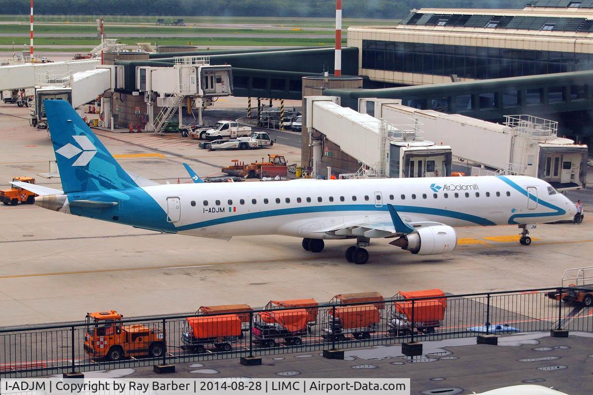 I-ADJM, 2009 Embraer 195LR (ERJ-190-200LR) C/N 19000258, Embraer Emb-195-200LR [19000258] (Air Dolomiti) Milan-Malpensa~I 28/08/2014