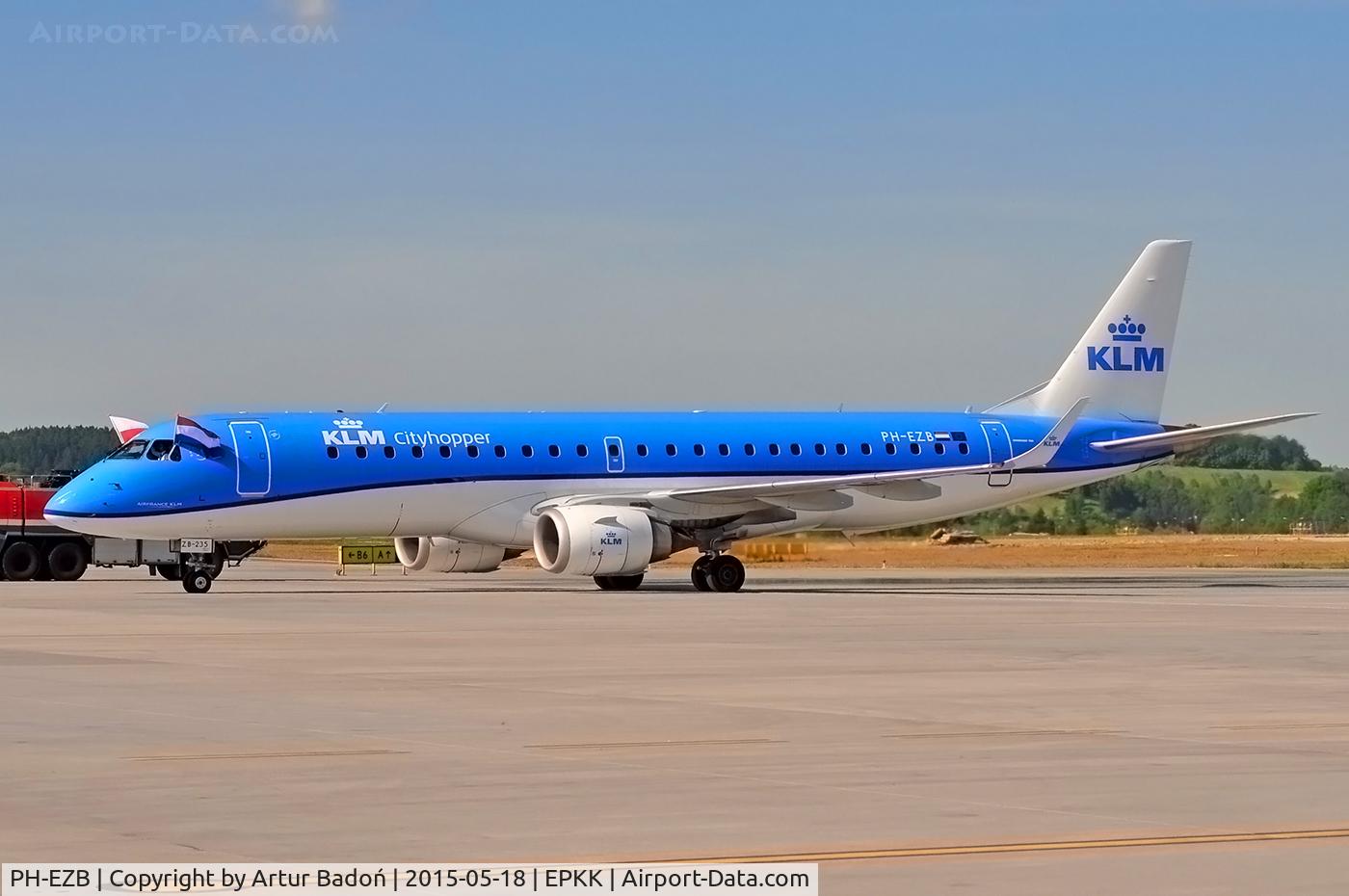 PH-EZB, 2008 Embraer 190LR (ERJ-190-100LR) C/N 19000235, KLM