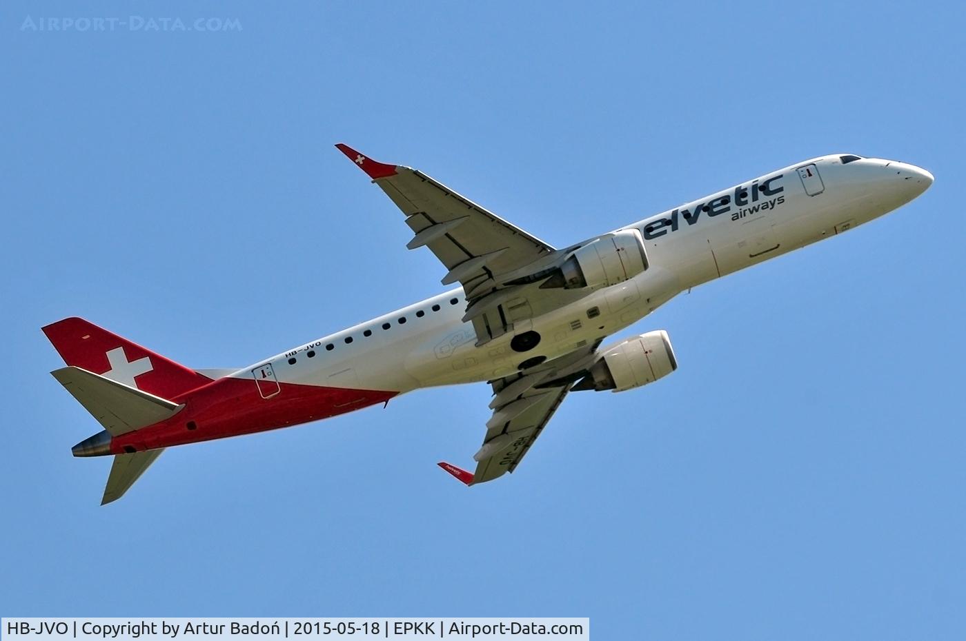 HB-JVO, 2009 Embraer 190LR (ERJ-190-100LR) C/N 19000294, Helvetic Airways