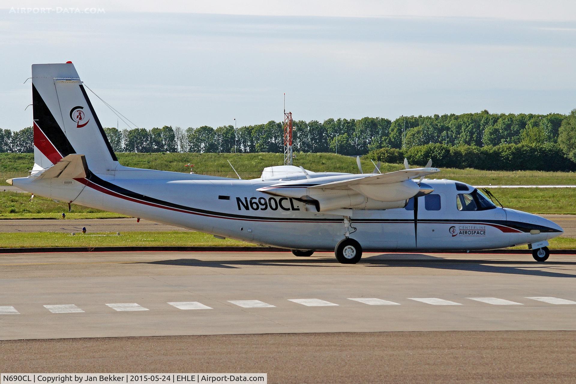 N690CL, 1974 Rockwell International 690A Turbo Commander C/N 11153, Lelystad Airport (Holland)
