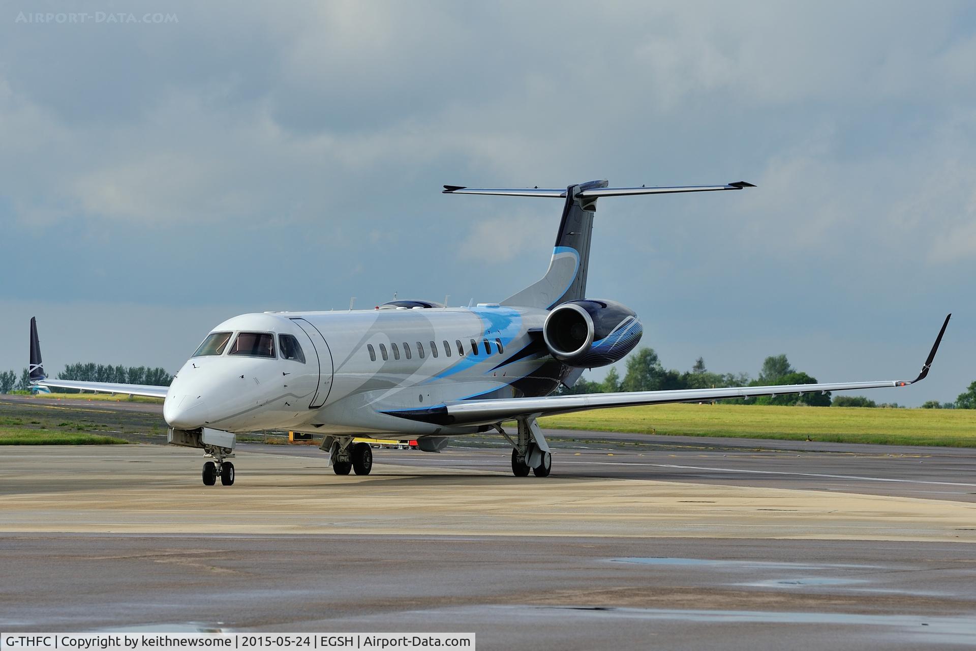 G-THFC, 2006 Embraer EMB-135BJ Legacy C/N 14500954, With the 'Foo Fighters' on board.