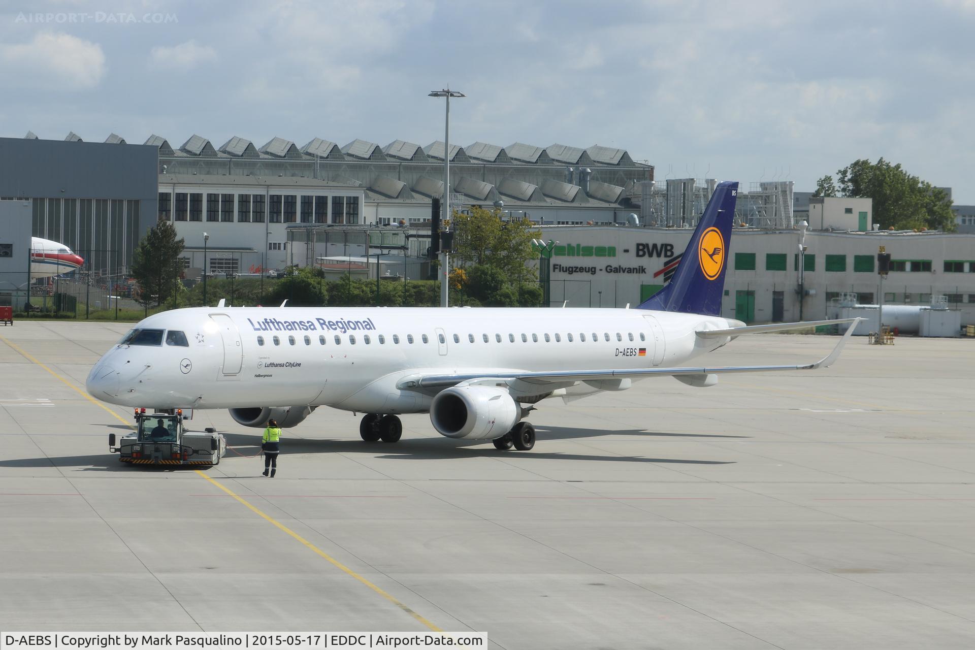 D-AEBS, 2012 Embraer 195LR (ERJ-190-200LR) C/N 19000565, ERJ-190-200 LR