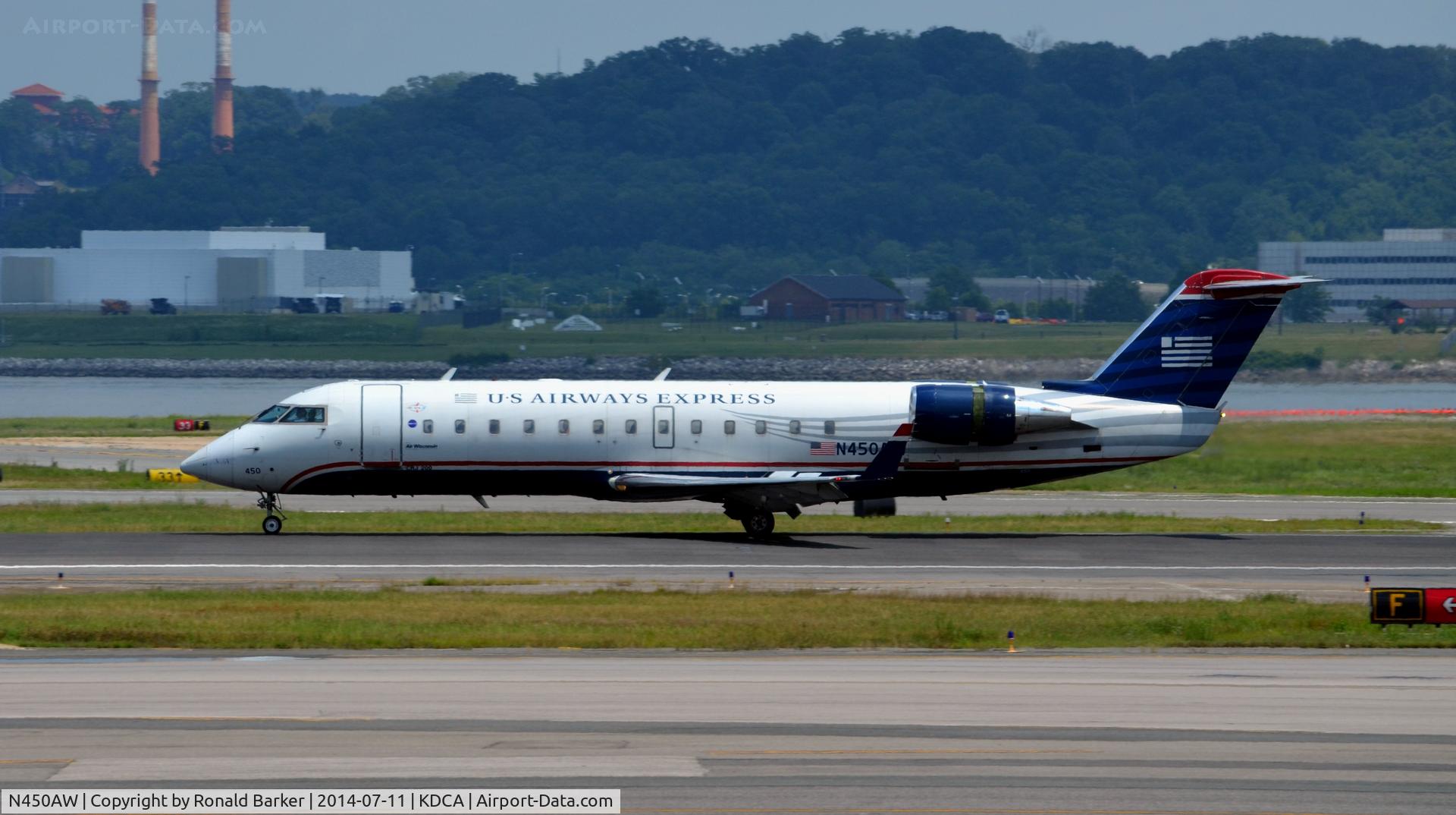 N450AW, 2003 Bombardier CRJ-200LR (CL-600-2B19) C/N 7823, Landing roll National