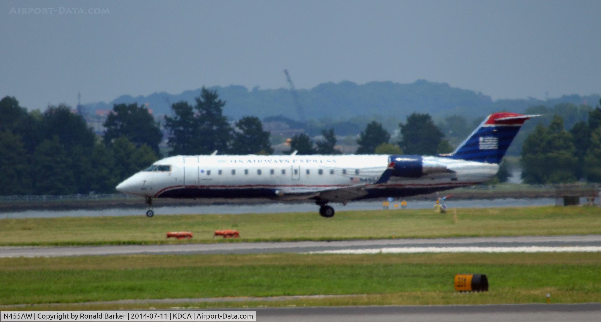 N455AW, 2003 Bombardier CRJ-200LR (CL-600-2B19) C/N 7848, Touchdown National