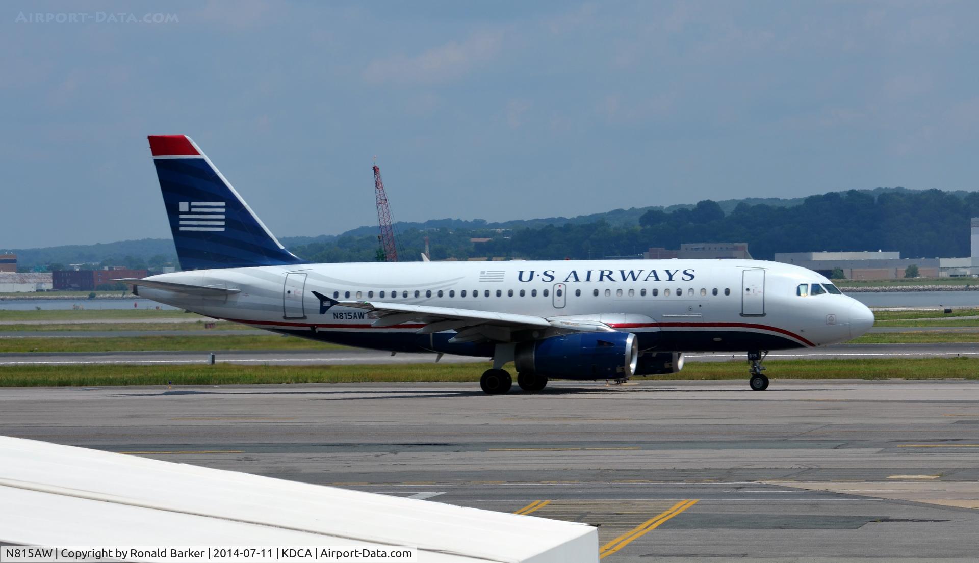N815AW, 2000 Airbus A319-132 C/N 1323, Taxi National
