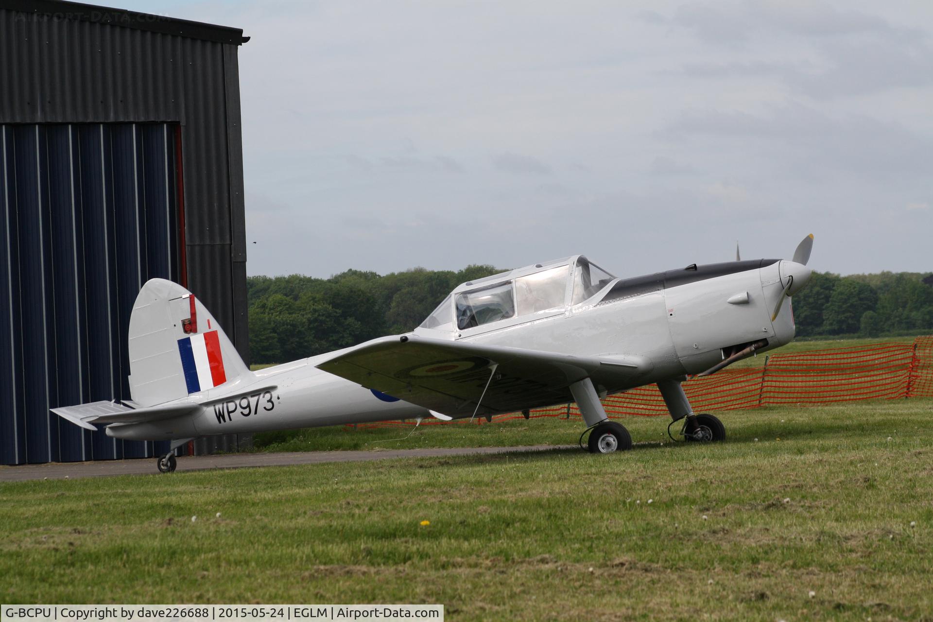 G-BCPU, 1953 De Havilland DHC-1 Chipmunk T.10 C/N C1/0839, Taken at White Waltham EGLM 24 MAY 2015