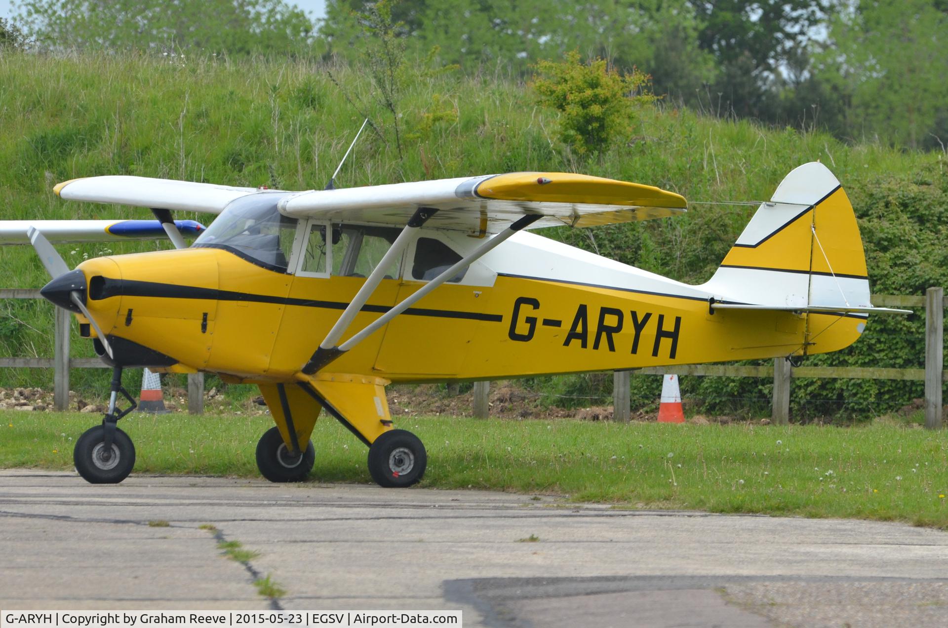 G-ARYH, 1959 Piper PA-22-160 Tri Pacer C/N 22-7039, Parked at Old Buckenham.