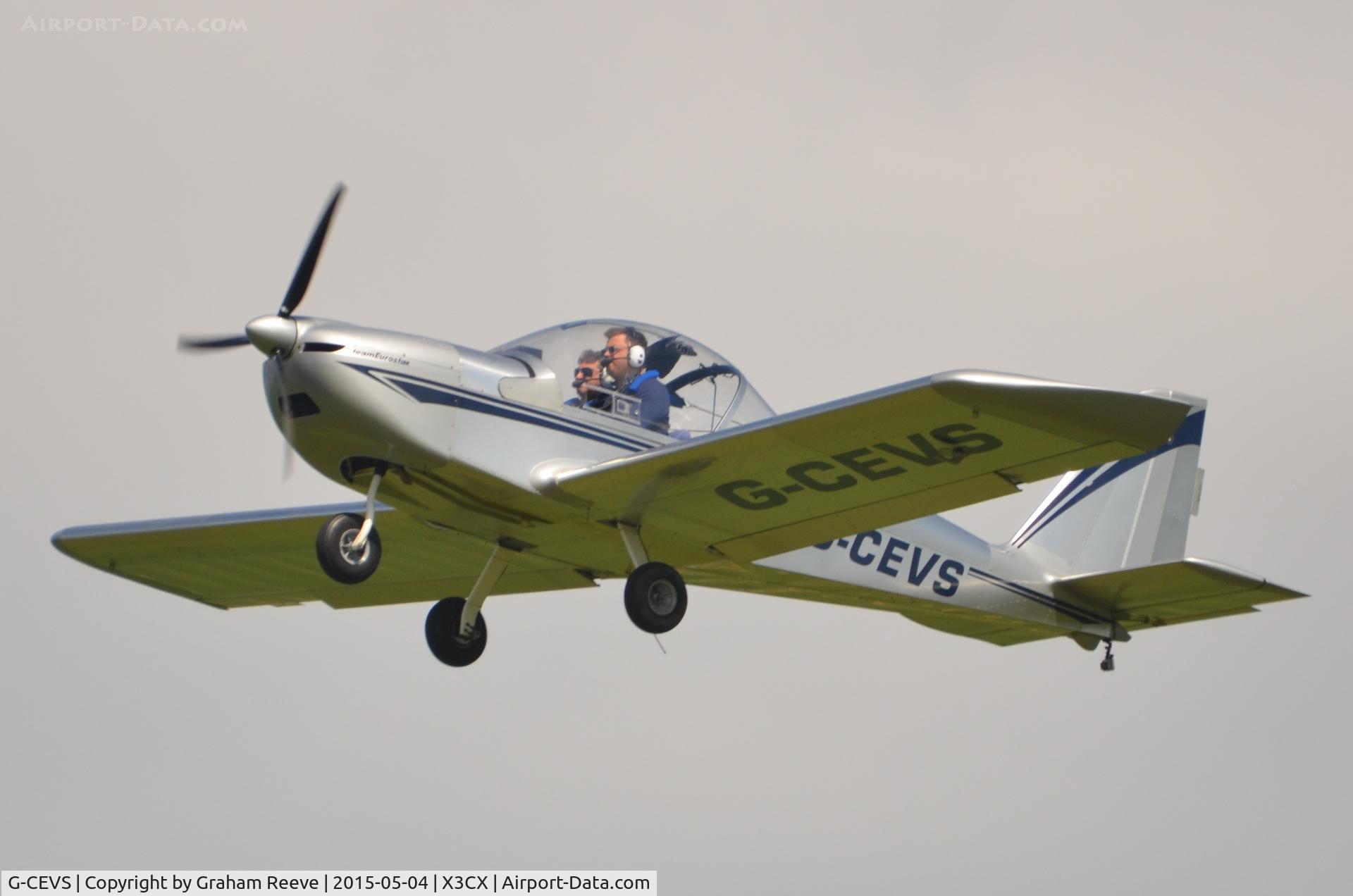 G-CEVS, 2007 Cosmik EV-97 TeamEurostar UK C/N 3102, Departing from Northrepps.