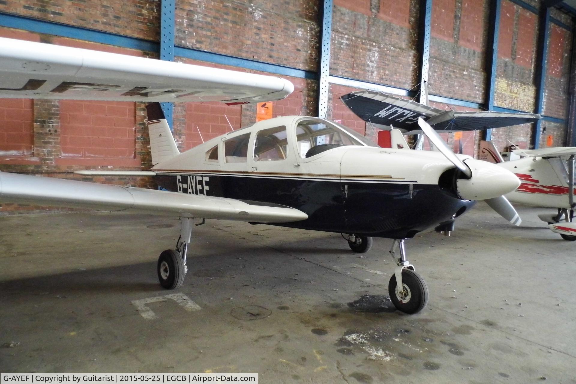 G-AYEF, 1970 Piper PA-28-180 Cherokee C/N 28-5815, City Airport Manchester