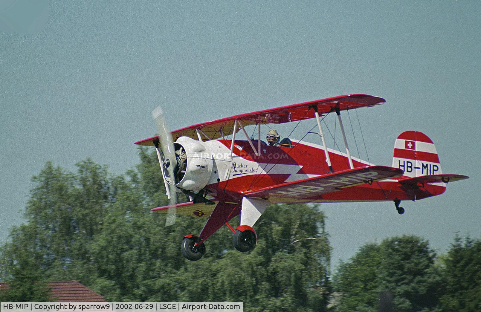 HB-MIP, 1938 Bucker Bu-133C Jungmeister C/N 11, RIO Ecuvillens