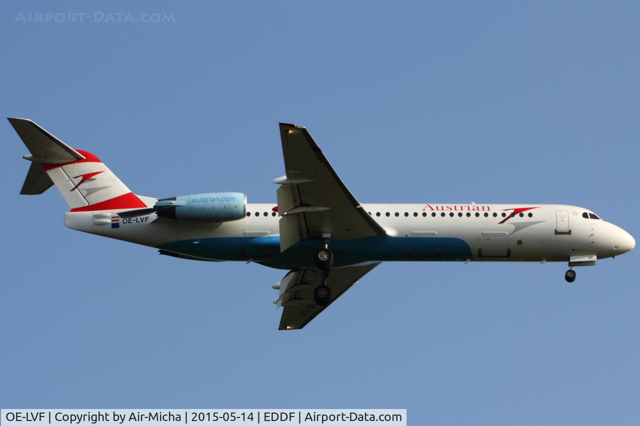 OE-LVF, 1993 Fokker 100 (F-28-0100) C/N 11483, Tyrolean Airways