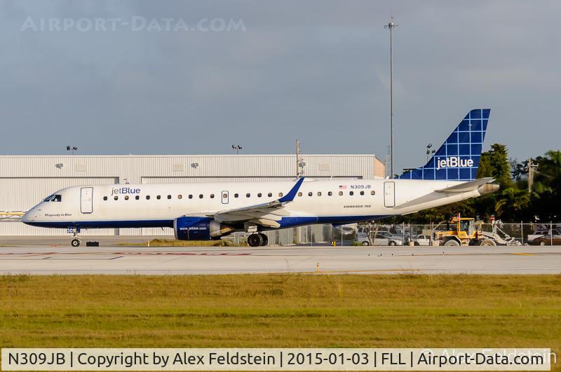 N309JB, Embraer ERJ-190-100 IGW 190AR C/N 19000289, Ft. Lauderdale