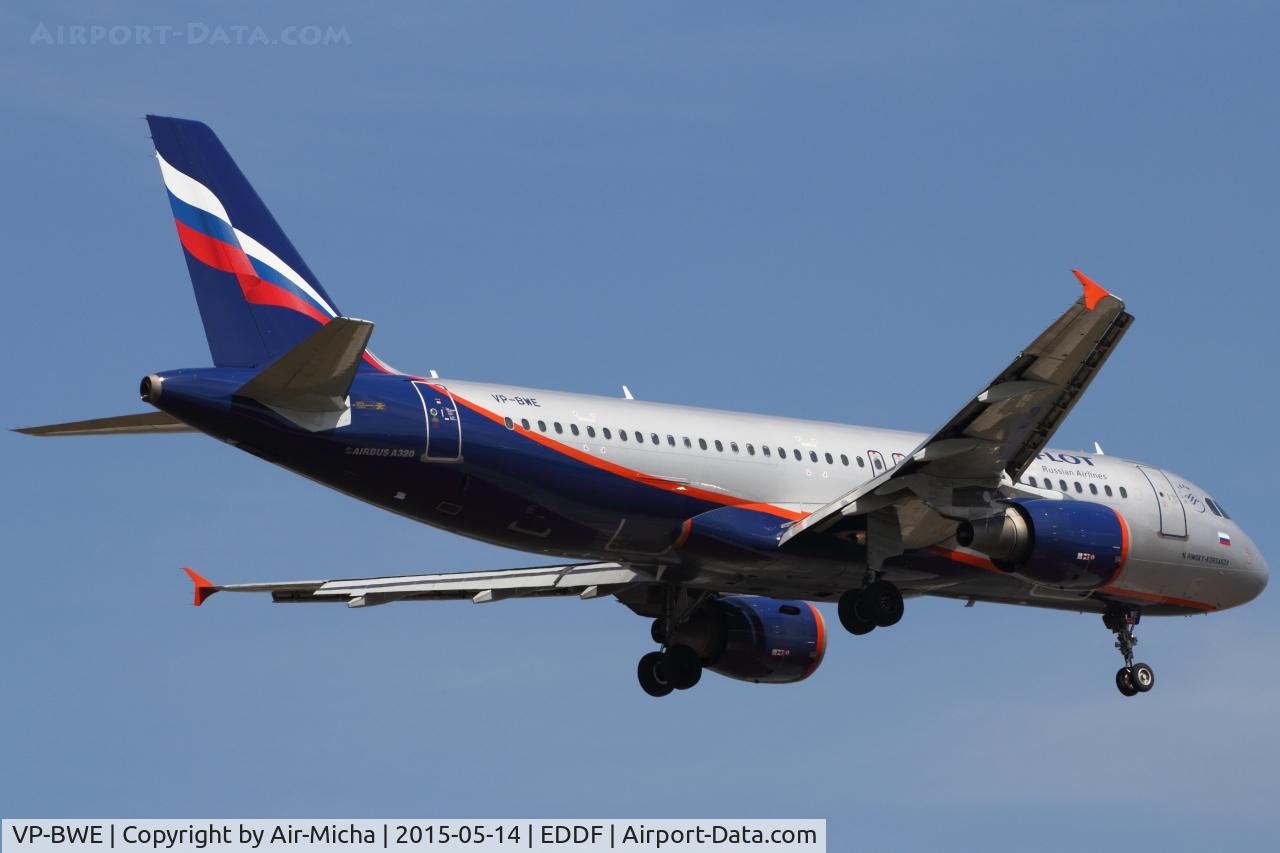 VP-BWE, 2003 Airbus A320-214 C/N 2133, Aeroflot