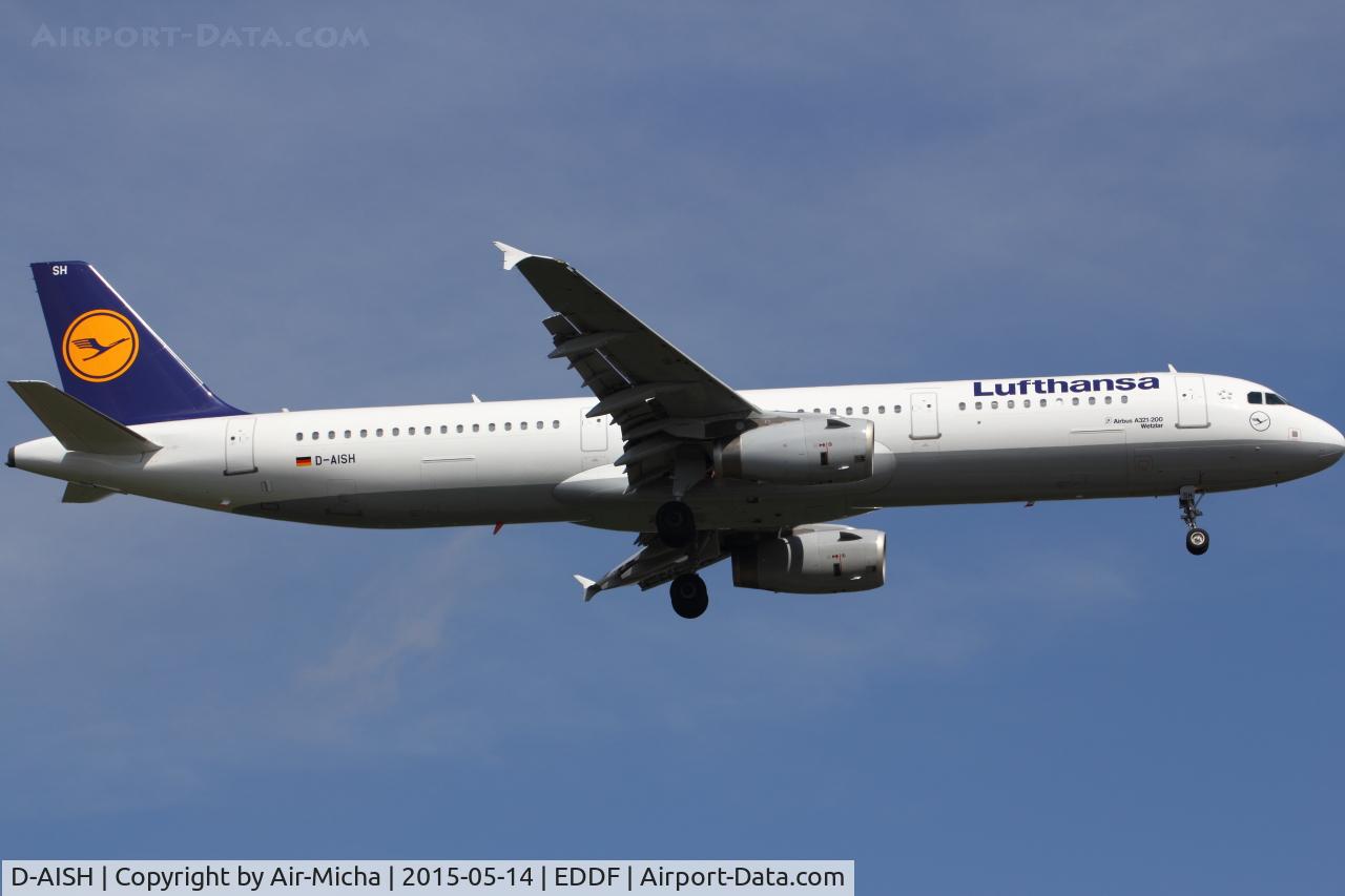 D-AISH, 2007 Airbus A321-231 C/N 3265, Lufthansa