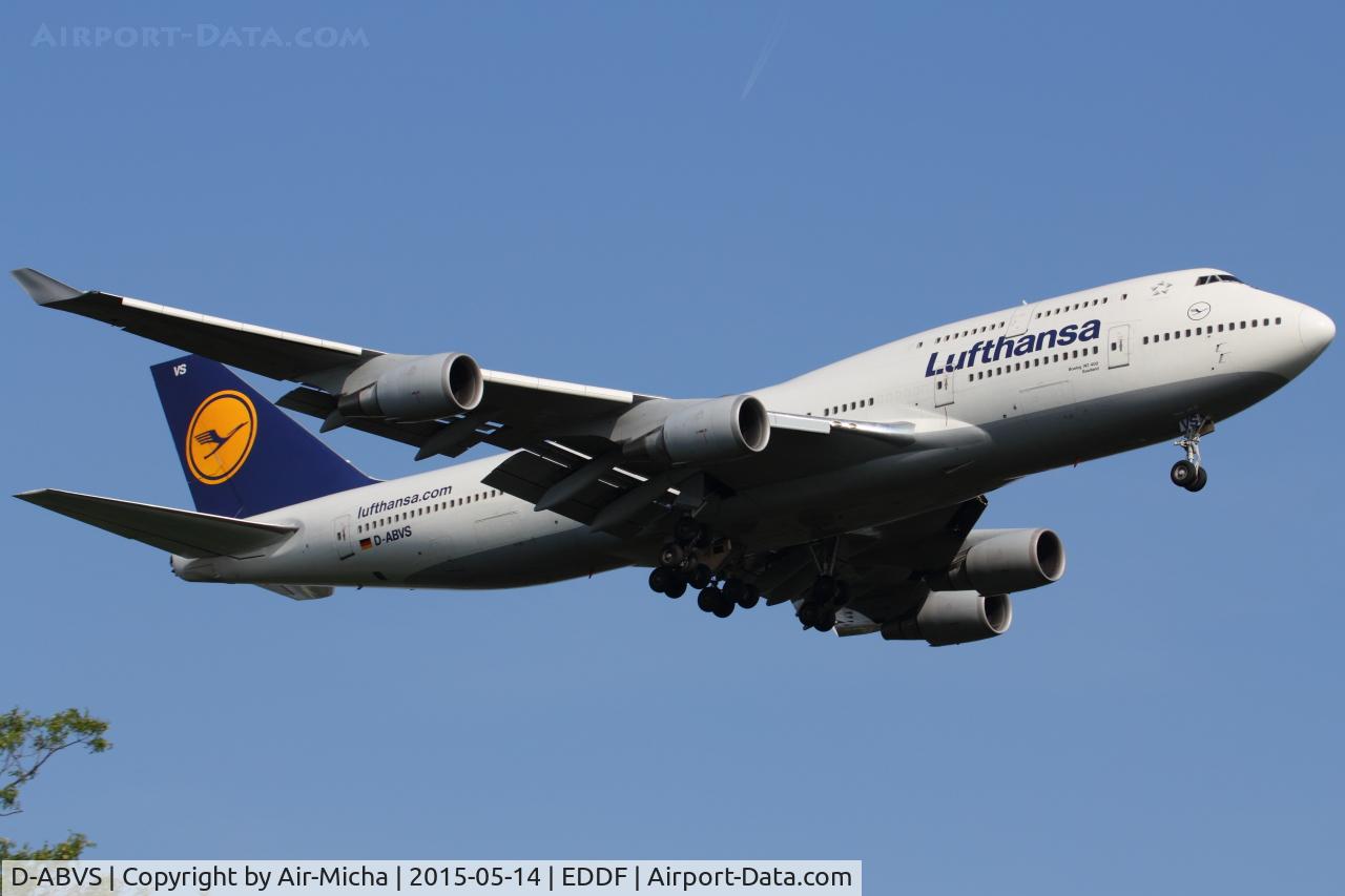 D-ABVS, 1997 Boeing 747-430 C/N 28286, Lufthansa