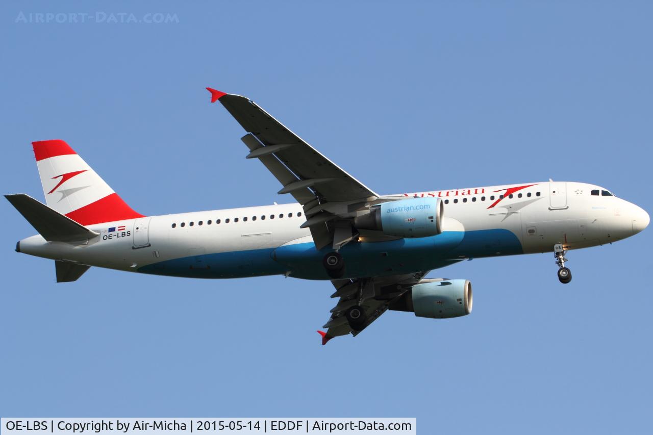 OE-LBS, 2000 Airbus A320-214 C/N 1189, Austrian Airlines