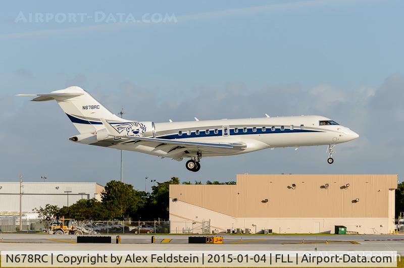 N678RC, Bombardier BD-700-1A11 Global 5000 C/N 9454, Ft. Lauderdale