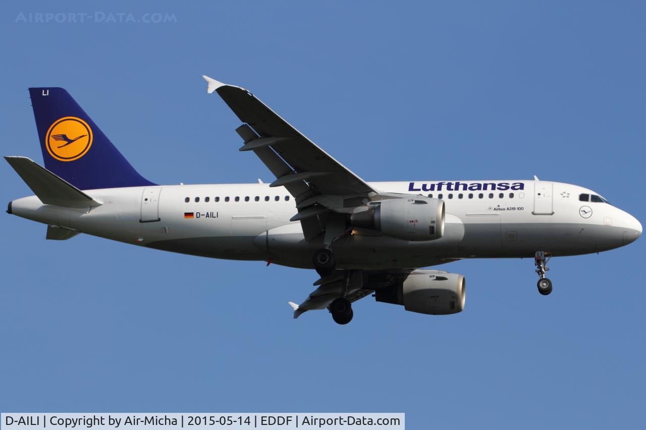 D-AILI, 1997 Airbus A319-114 C/N 651, Lufthansa