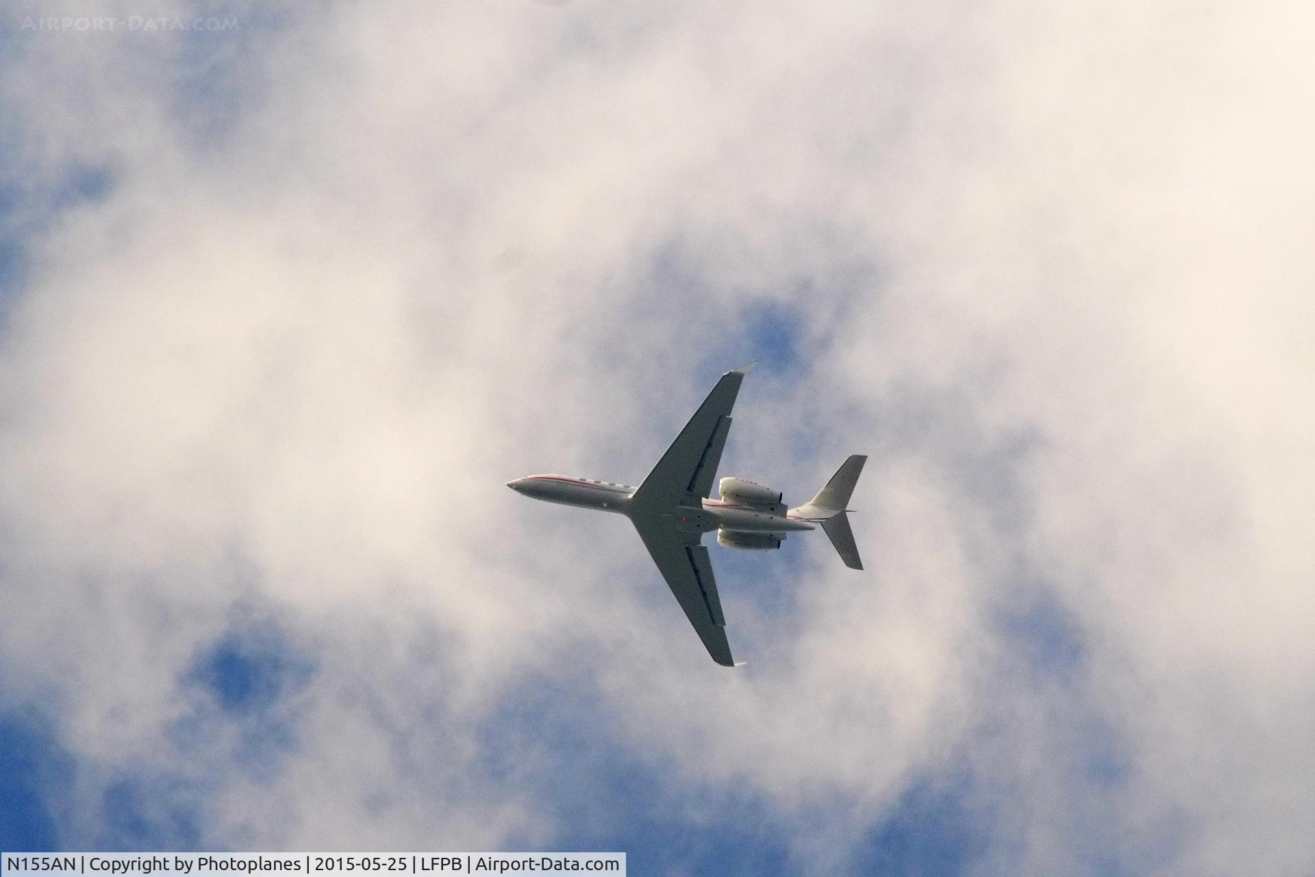 N155AN, 2003 Gulfstream Aerospace G-V C/N 5029, Flight to Le Bourget