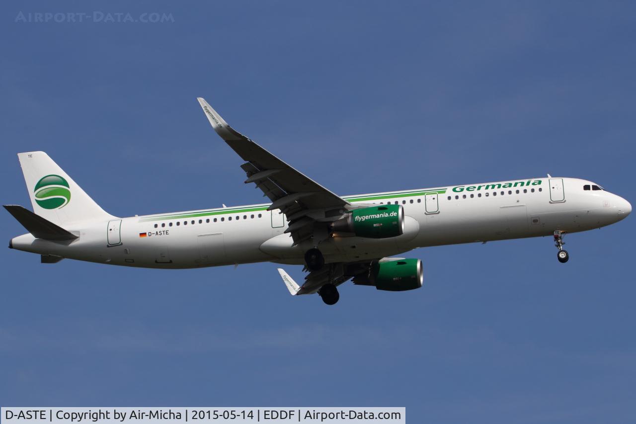 D-ASTE, 2014 Airbus A321-211 C/N 6005, Germania
