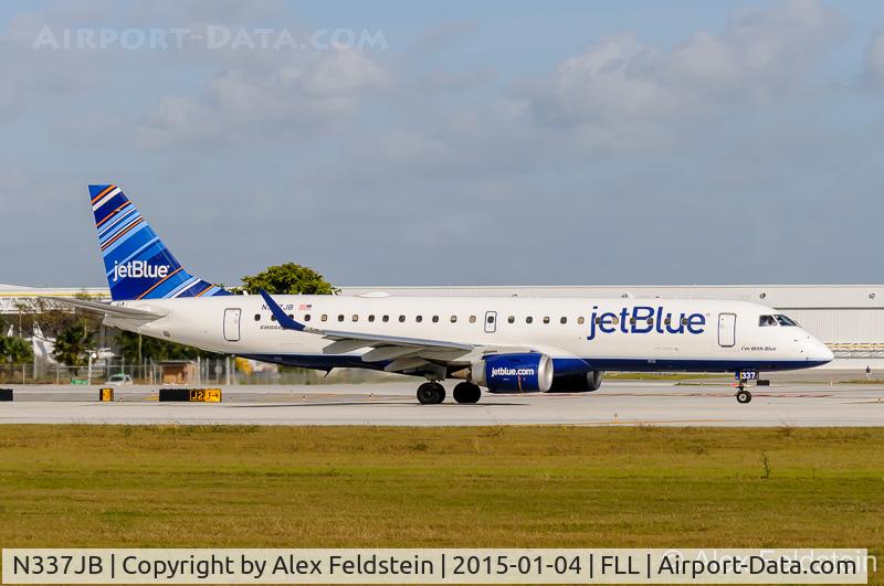 N337JB, Embraer ERJ-190-100 IGW 190AR C/N 19000473, Ft. Lauderdale