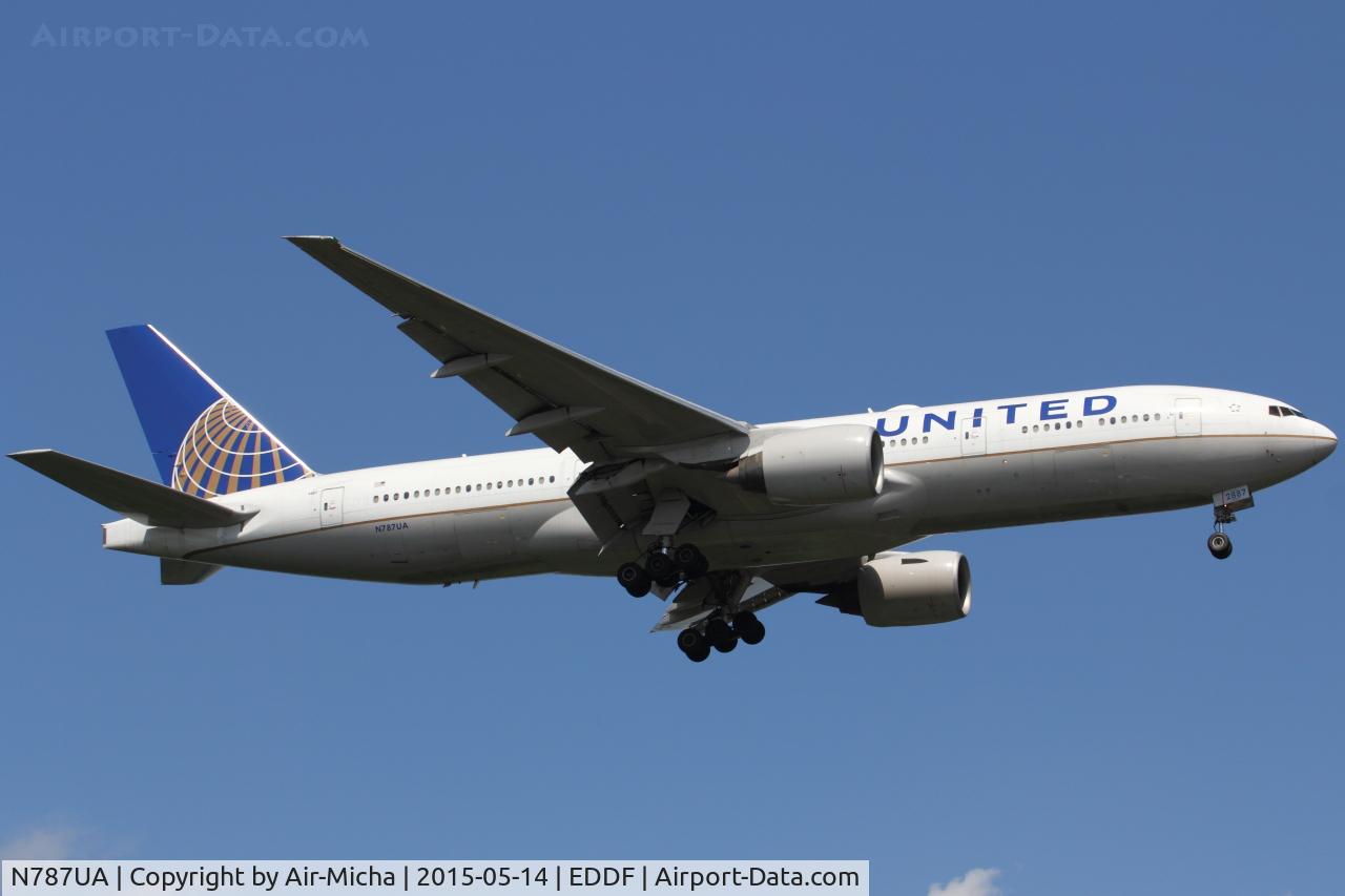 N787UA, 1997 Boeing 777-222 C/N 26939, United Airlines