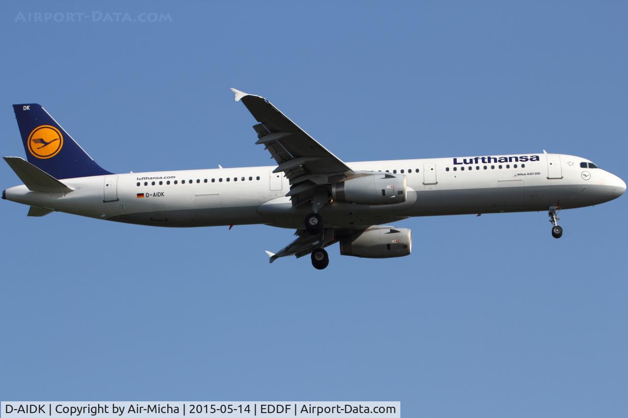 D-AIDK, 2011 Airbus A321-231 C/N 4819, Lufthansa
