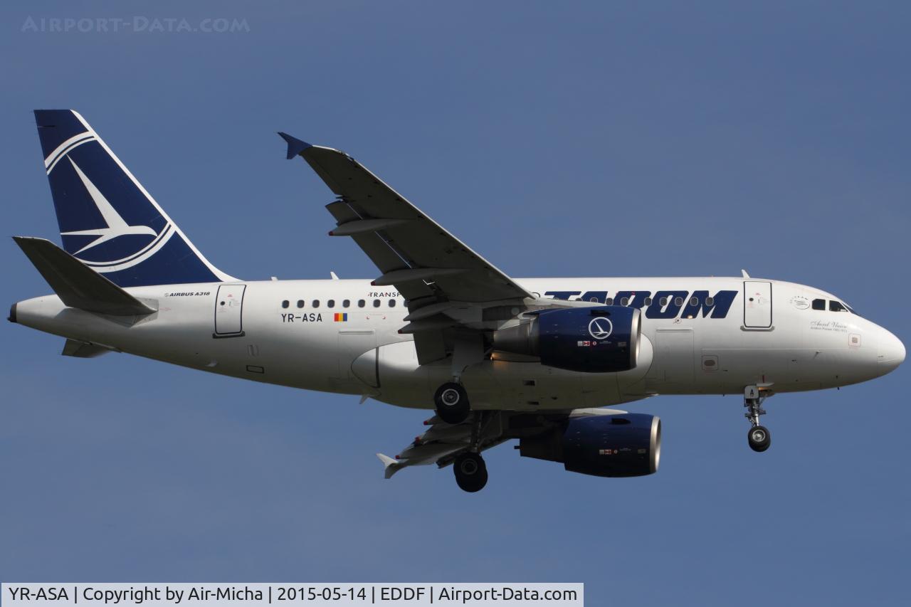YR-ASA, 2006 Airbus A318-111 C/N 2931, Tarom