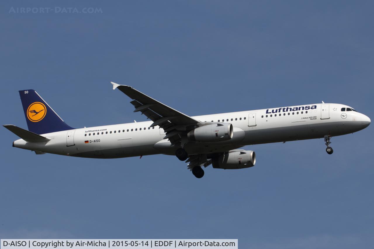 D-AISO, 2008 Airbus A321-231 C/N 3625, Lufthansa