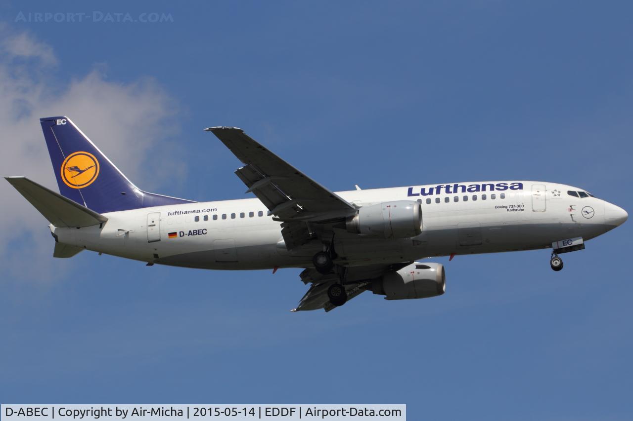 D-ABEC, 1991 Boeing 737-330 C/N 25149, Lufthansa