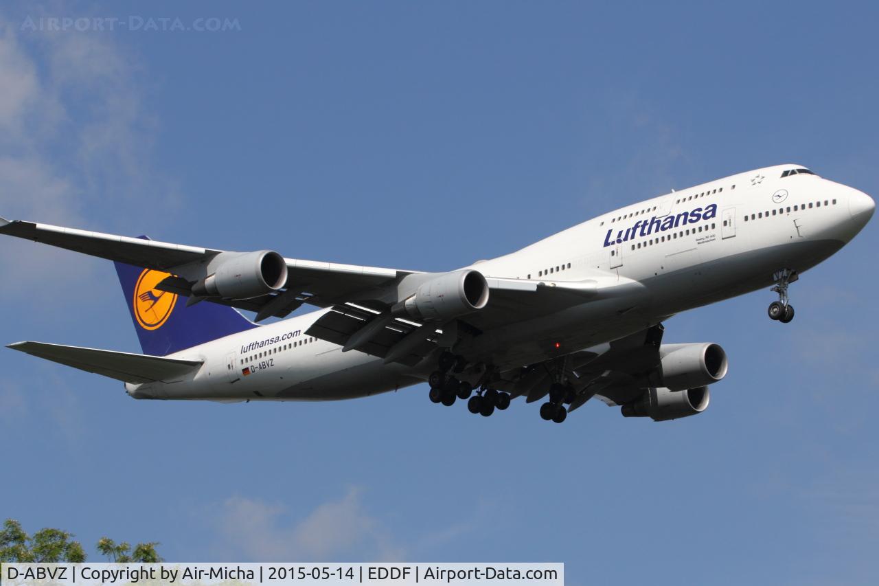 D-ABVZ, 2001 Boeing 747-430 C/N 29870, Lufthansa