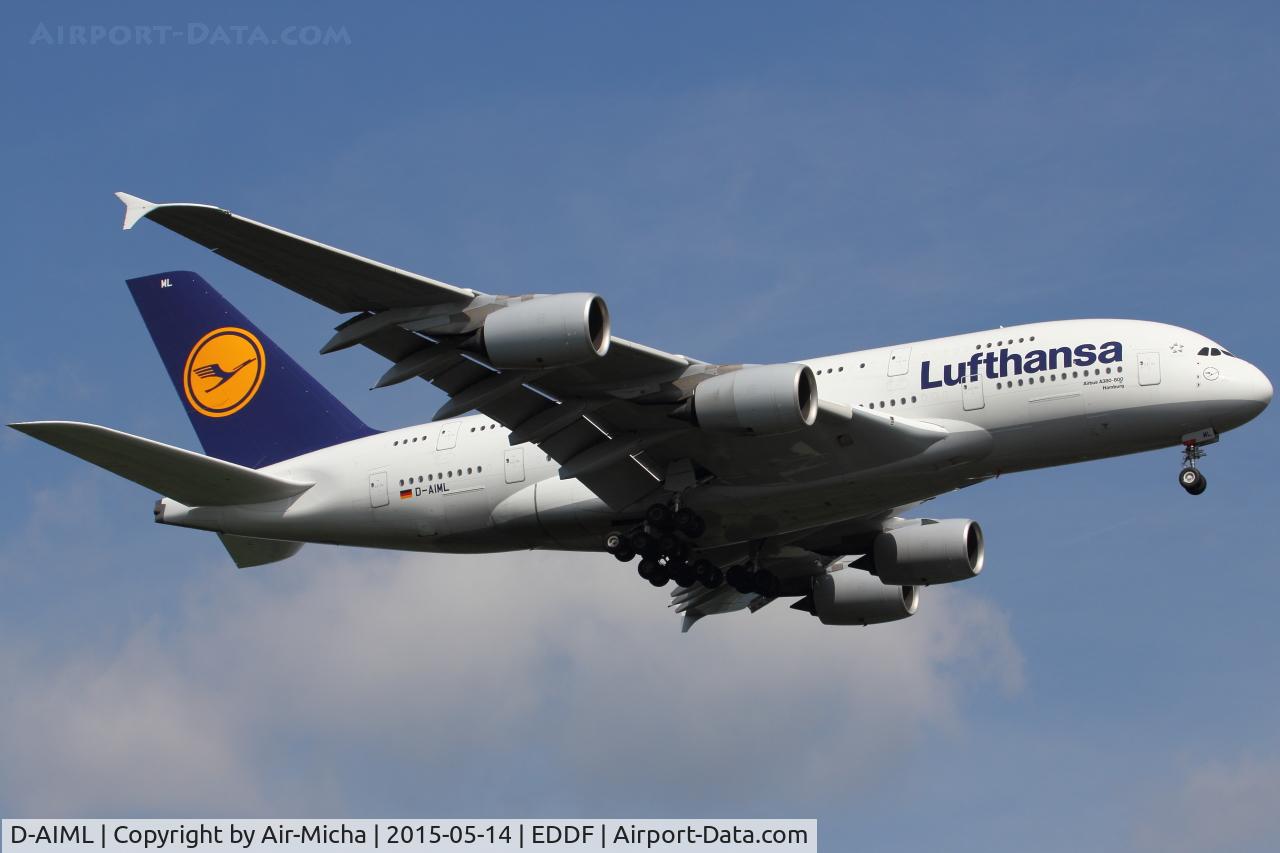 D-AIML, 2013 Airbus A380-841 C/N 149, Lufthansa