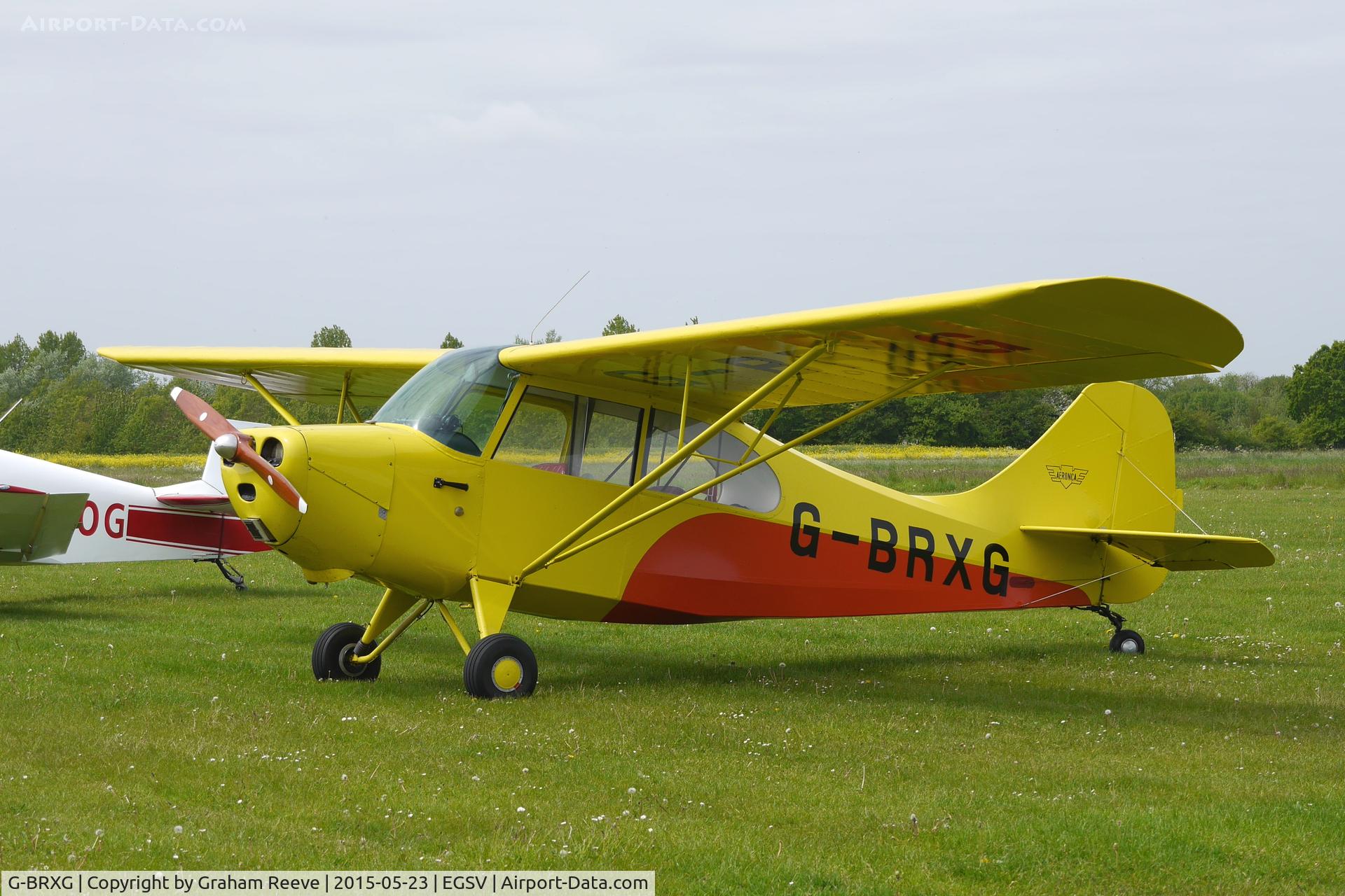G-BRXG, 1946 Aeronca 7AC Champion C/N 7AC-3910, Parked at Old Buckenham.