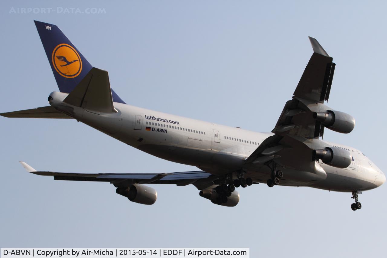D-ABVN, 1992 Boeing 747-430 C/N 26427, Lufthansa