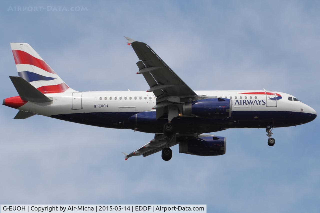 G-EUOH, 2001 Airbus A319-131 C/N 1604, British Airways