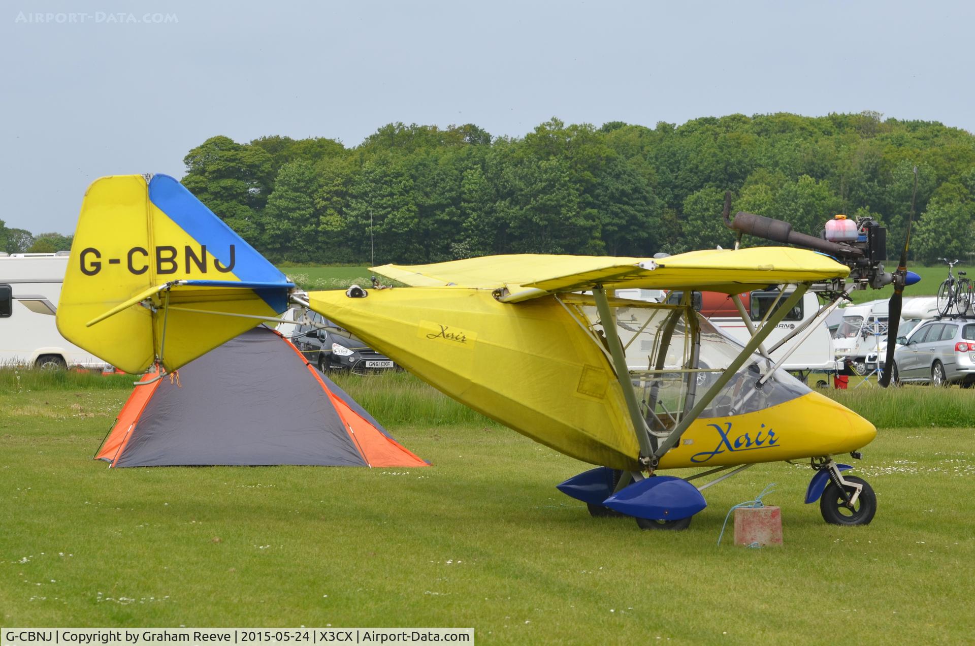 G-CBNJ, 2002 X'Air 582(II) C/N BMAA/HB/187, Parked at Northrepps.