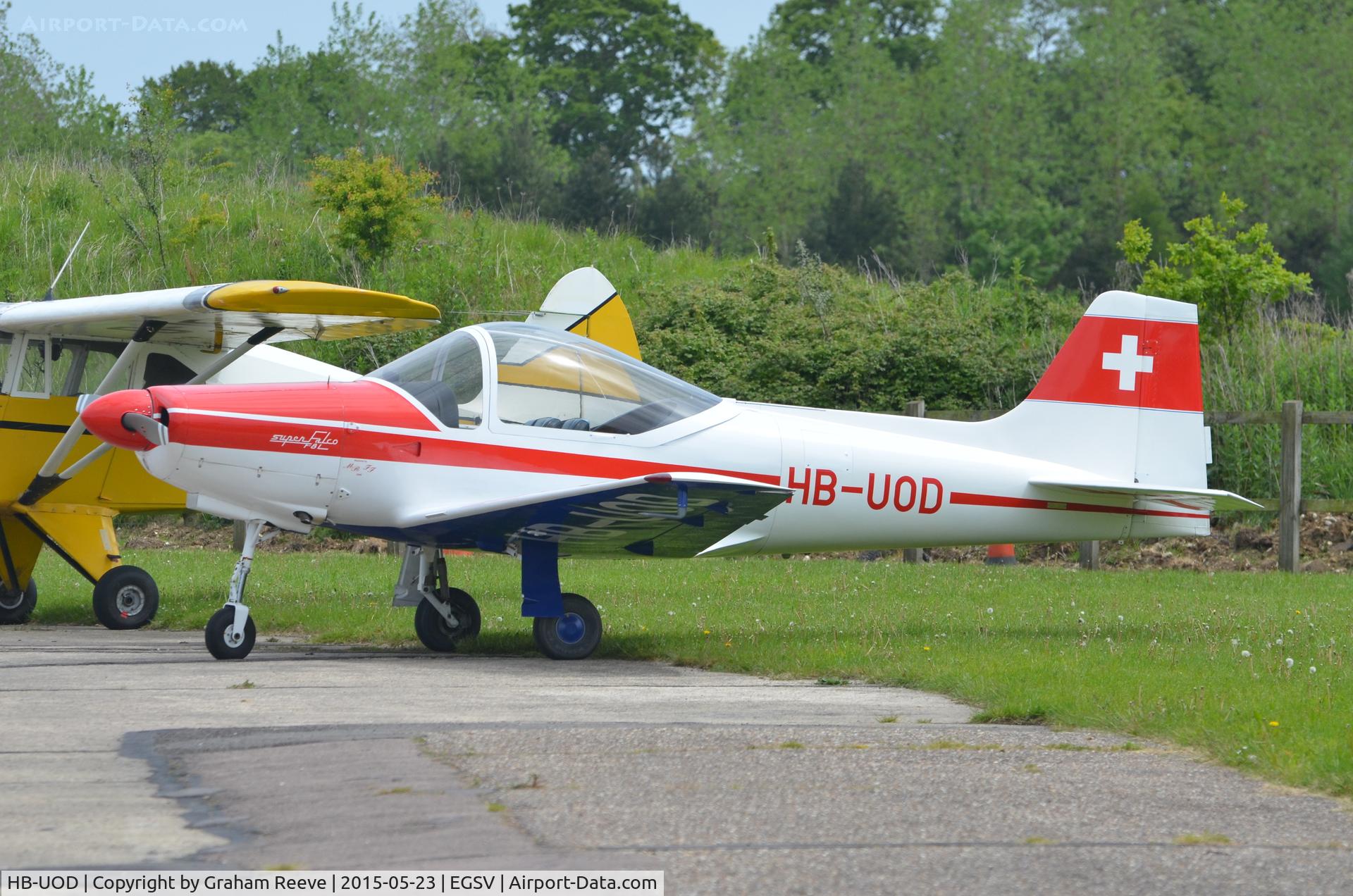 HB-UOD, 1964 Laverda F-8L Falco 4 C/N 402, Parked at Old Buckenham.