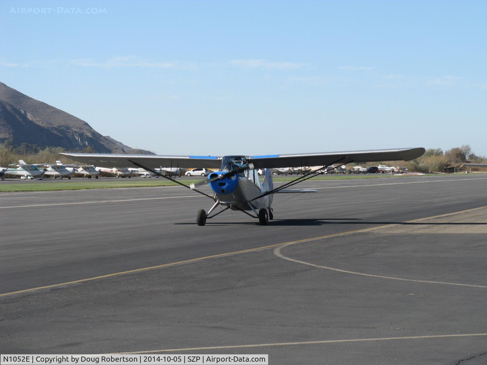 N1052E, 1946 Aeronca 7AC Champion C/N 7AC-4603, 1946 Aeronca 7AC CHAMPION conversion to 7CCM/L-16B, Continental C-90-8F 90 Hp, taxi
