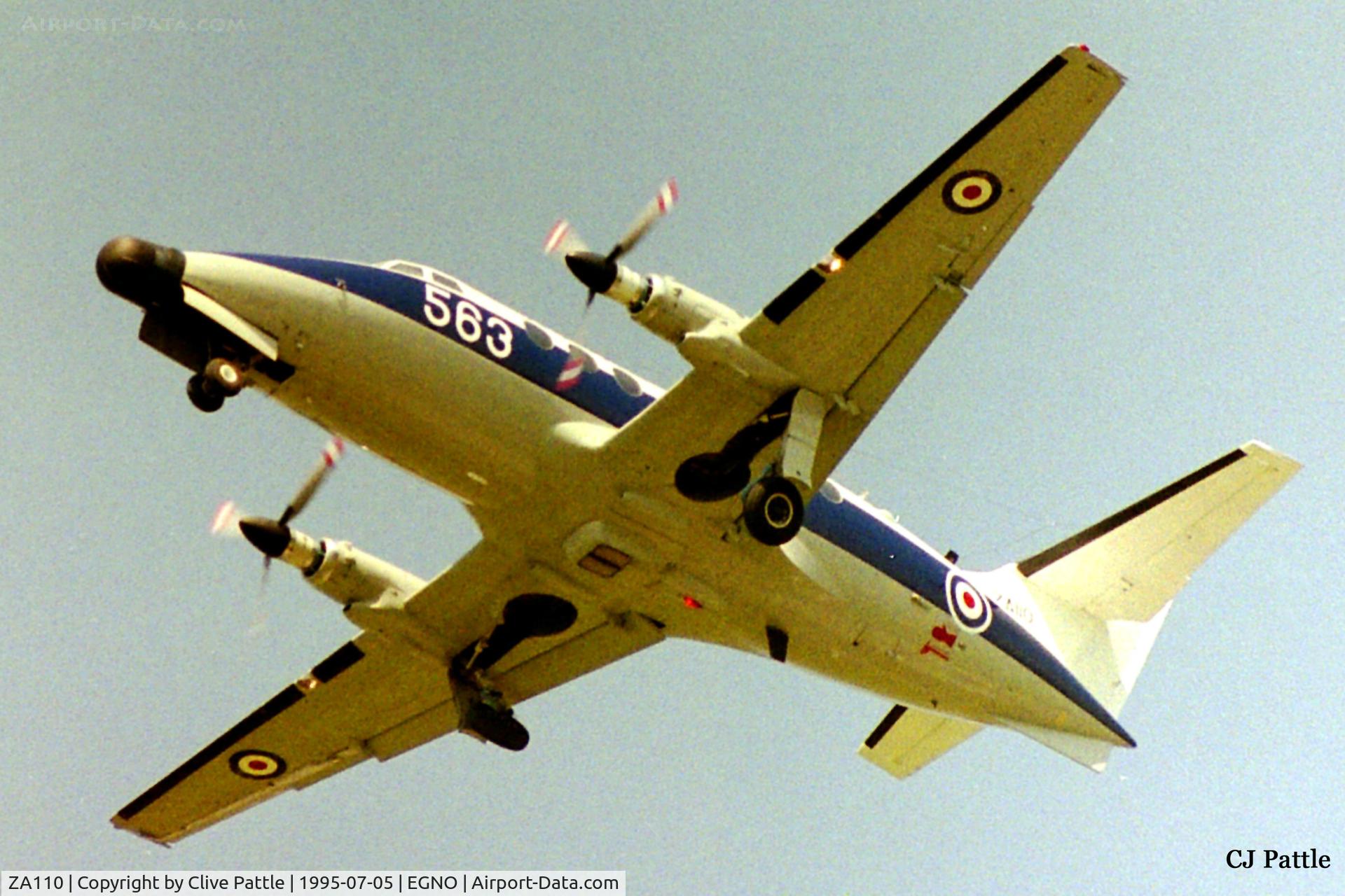 ZA110, 1971 Scottish Aviation HP-137 Jetstream T.2 C/N 248, Take off from BAe Warton  July 1995