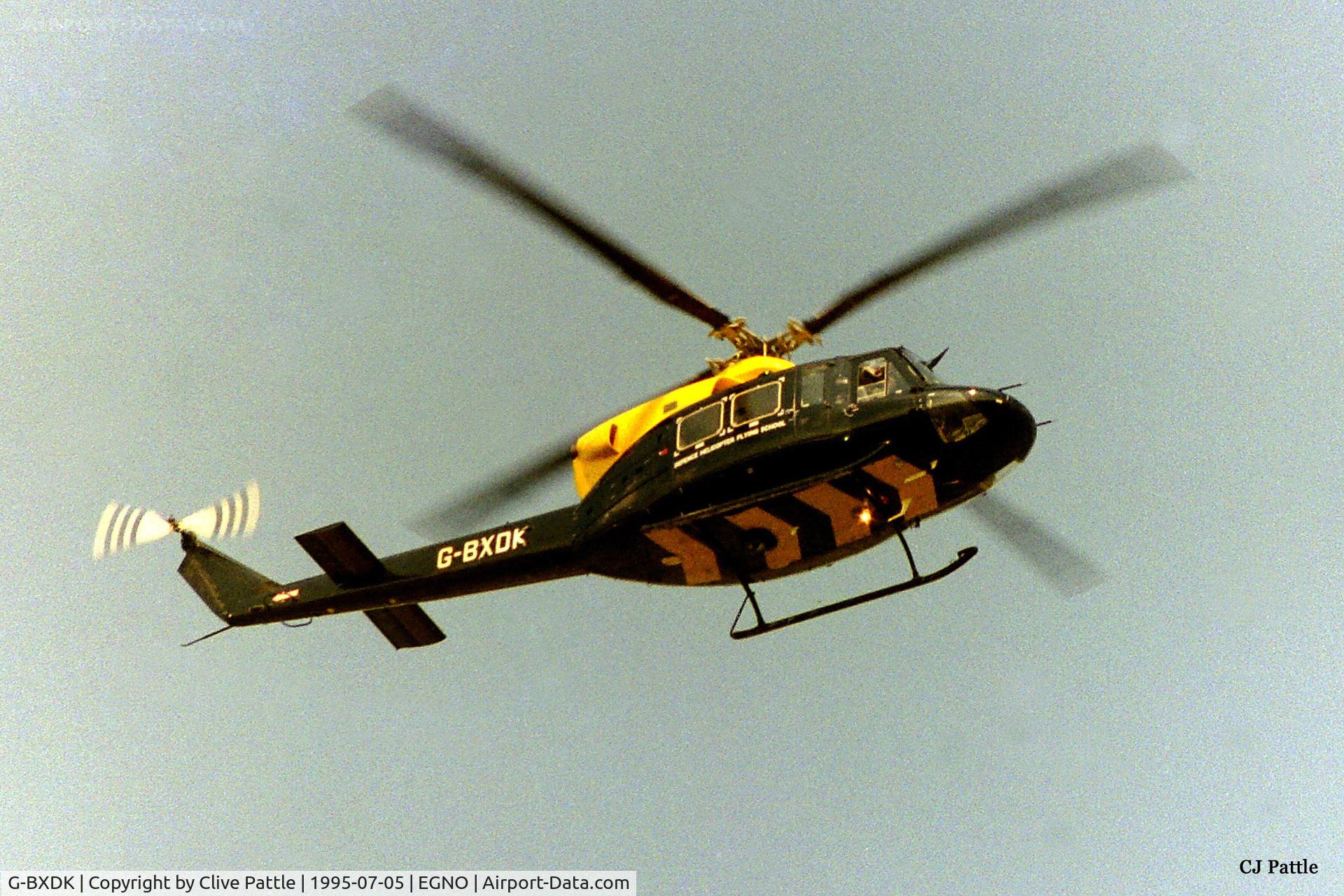 G-BXDK, 1994 Bell 412EP C/N 36095, At BAe Warton 1995 prior to adopting RAF military marks of ZJ242