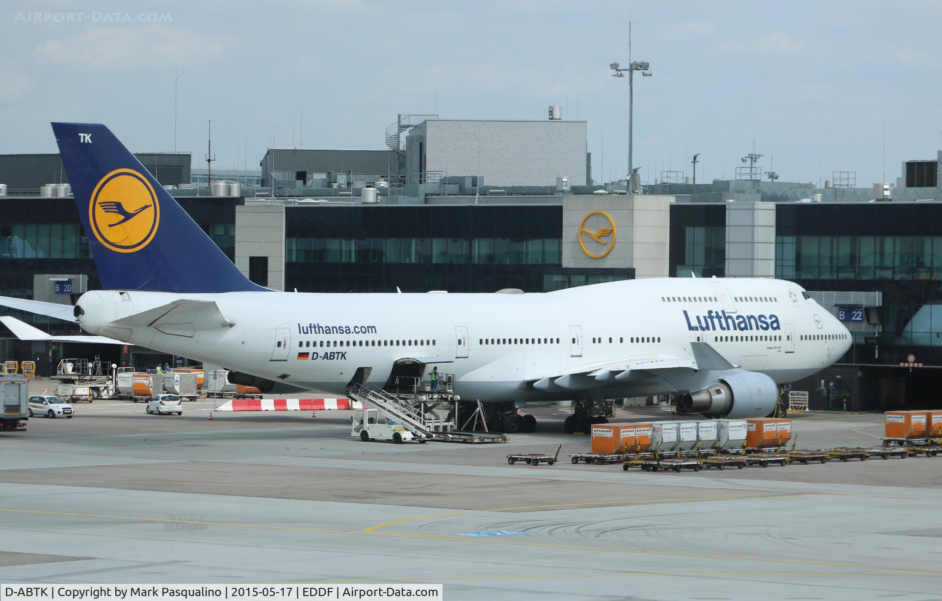 D-ABTK, 2001 Boeing 747-430 C/N 29871, Boeing 747-400