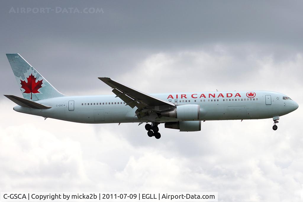 C-GSCA, 1991 Boeing 767-375/ER C/N 25121, Landing