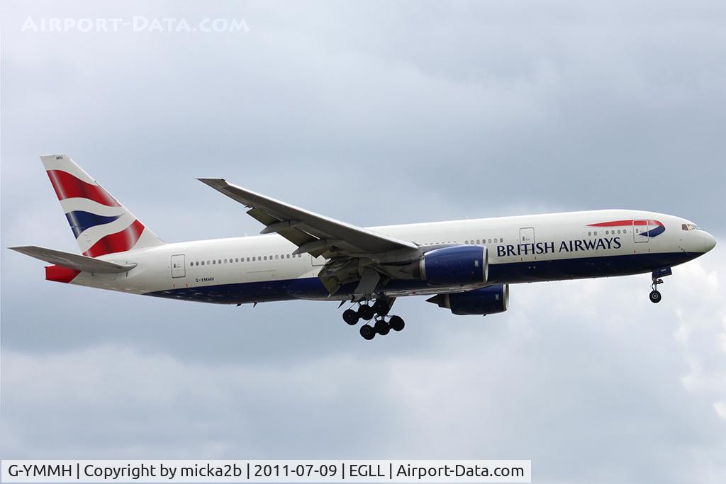 G-YMMH, 2000 Boeing 777-236/ER C/N 30309, Landing