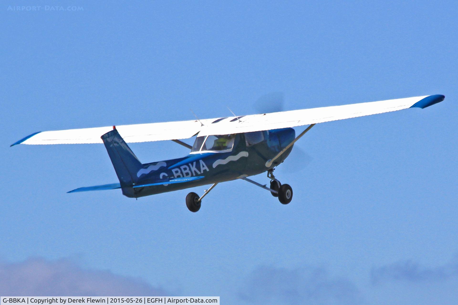 G-BBKA, 1973 Reims F150L C/N 1029, F150L, Cambrian Flying Club, Swansea based, seen departing runway 04.