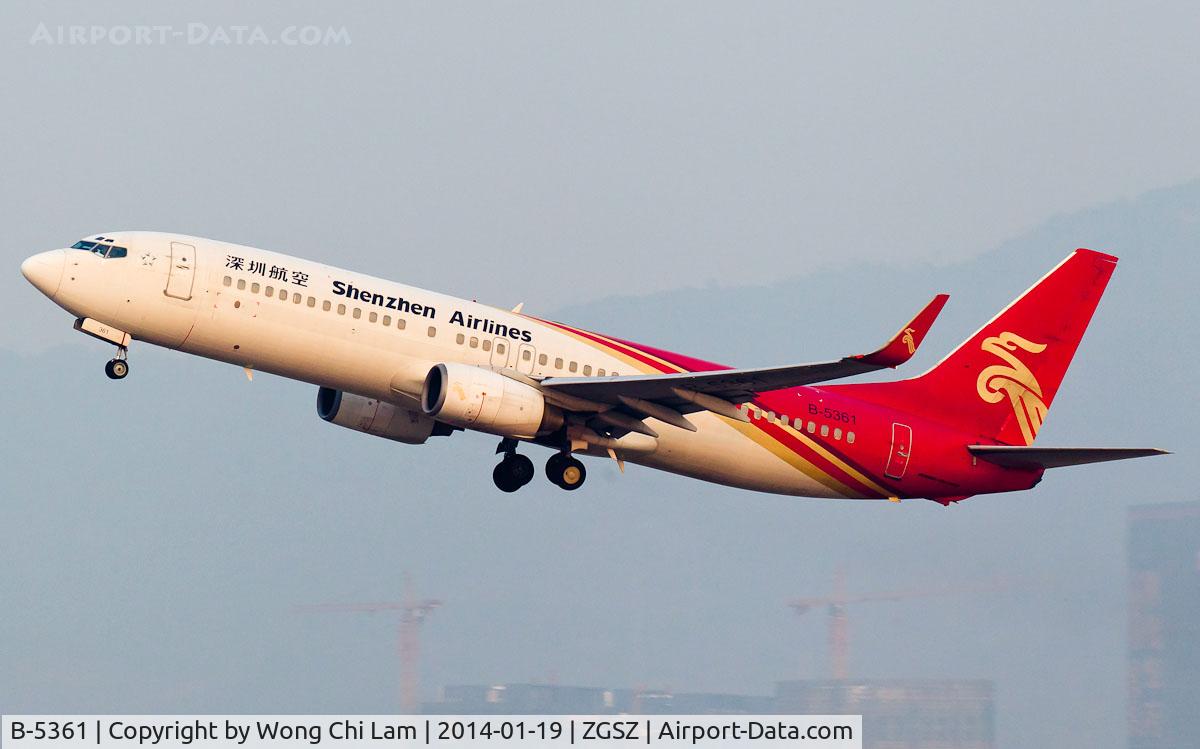 B-5361, 2000 Boeing 737-86J C/N 30063, Shenzhen Airlines