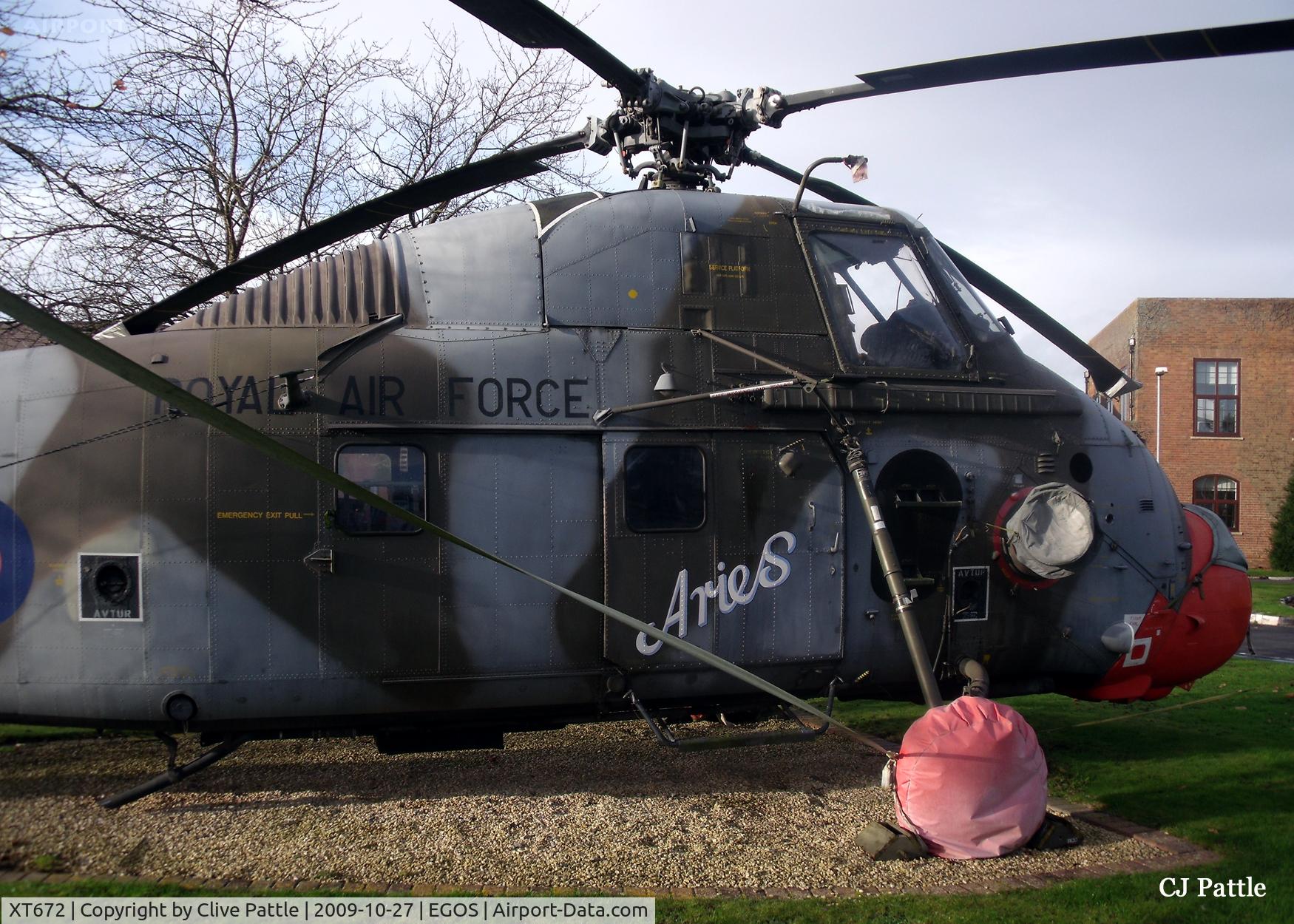 XT672, 1966 Westland Wessex HC.2 C/N WA540, Close up at RAF Shawbury EGOS