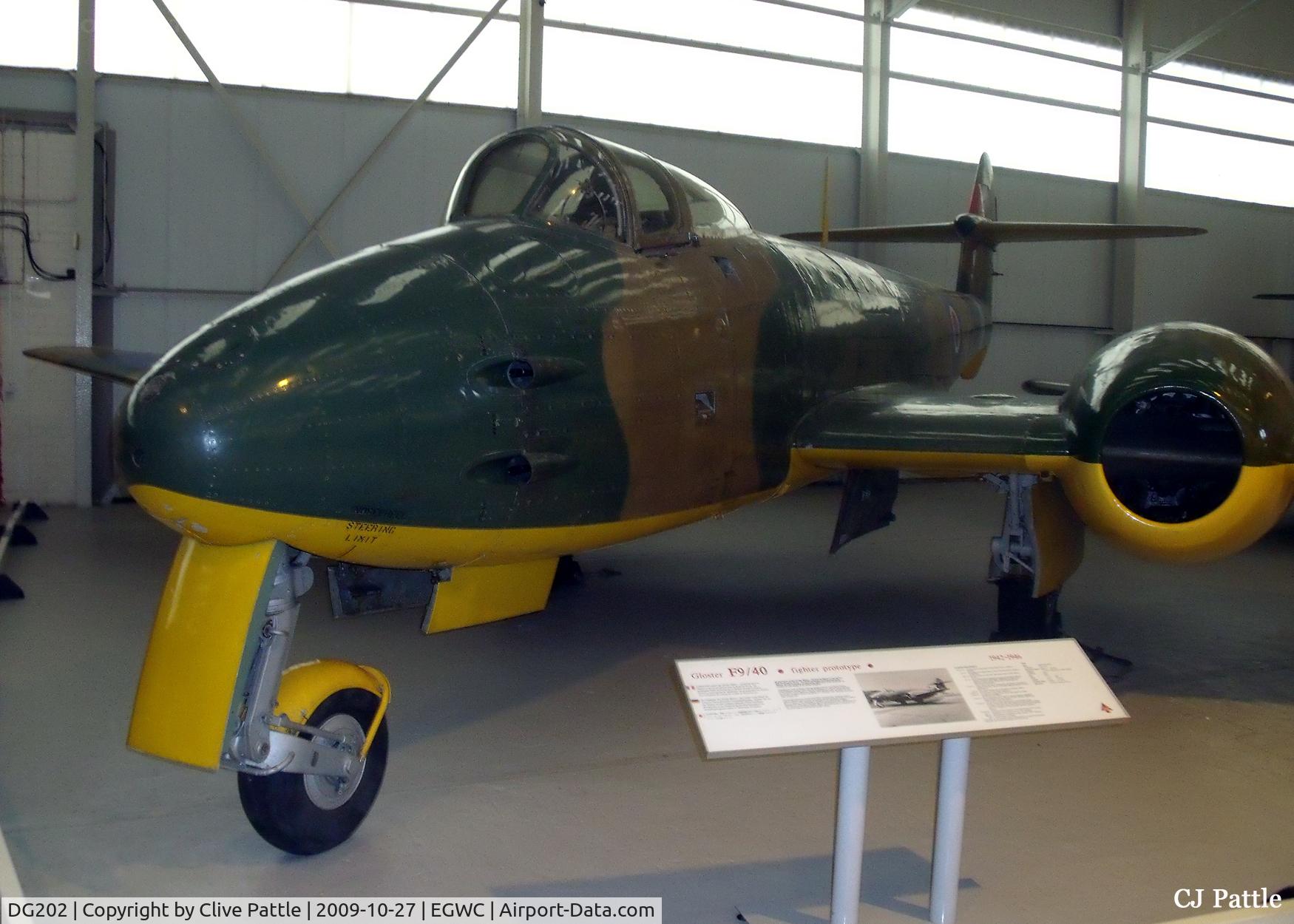 DG202, Gloster Meteor F.9/40 C/N Not found DG202, On display at the RAFM Cosford