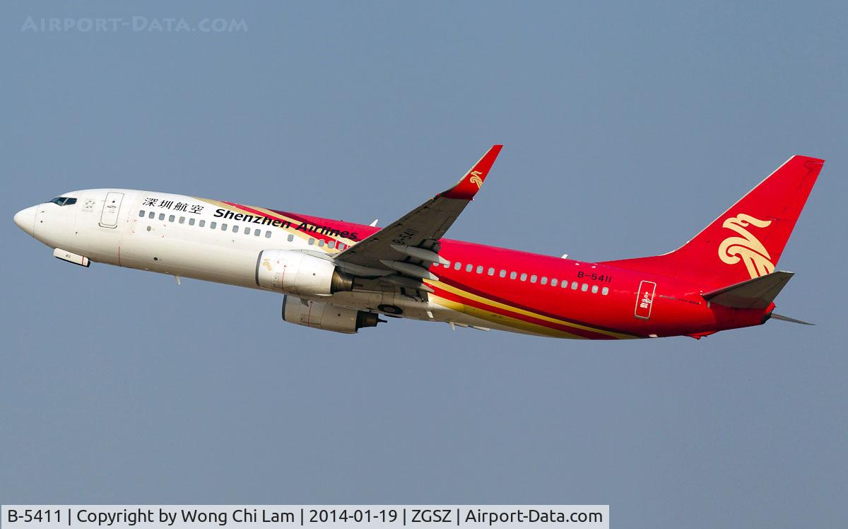 B-5411, 2009 Boeing 737-87L C/N 35532, Shenzhen Airlines