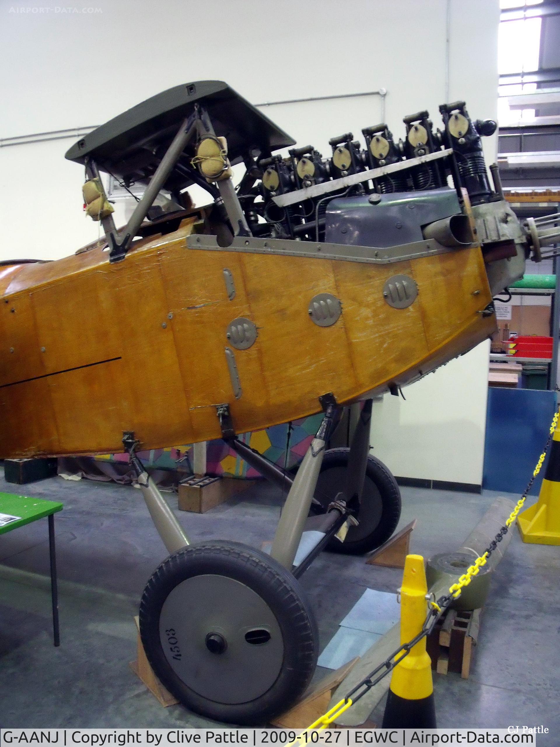 G-AANJ, 1918 LVG C.VI C/N 4503, Pictured within the Michael Beetham Conservation Centre annex to the RAF Museum at Cosford undergoing restoration to display standard